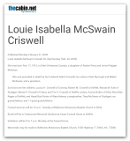 Louie Isabella MCSWAIN